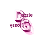 Dazzle and Glossy logo Beauty and Cosmetics